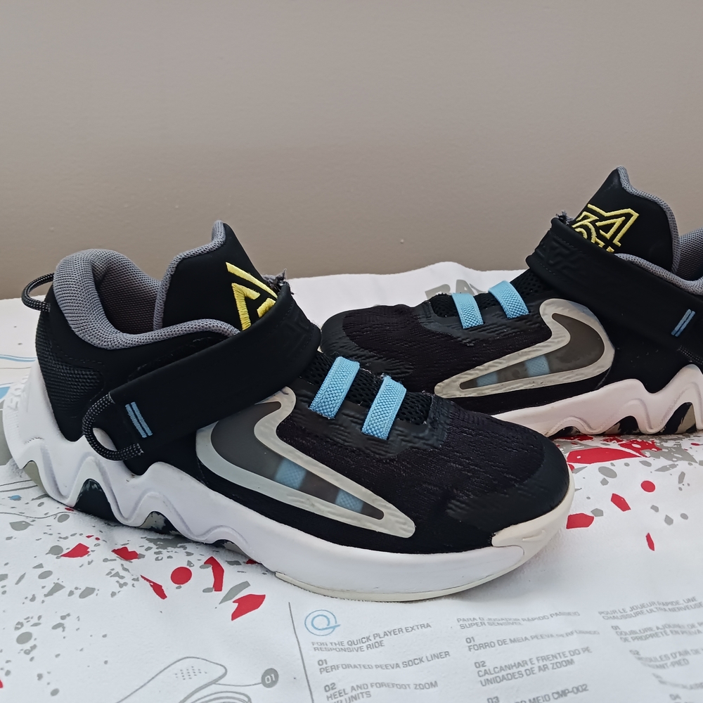 Kids Black and Blue Athletic Shoes